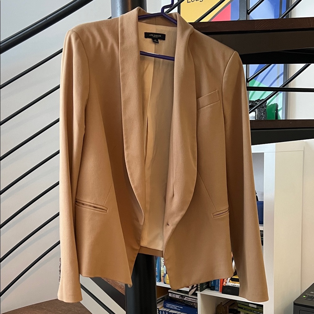 Ann Taylor Camel Brown Blazer Size 10